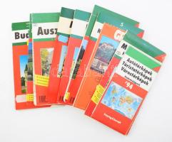 11 db Freytag & Berndt térkép (modern): Magyarország, Ausztria, stb. Vegyes állapotban.