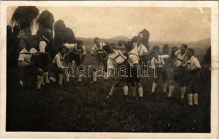 1933 ÖPB (Österreichischer Pfadfinderbund) "Papa Teuber" Gruppe Salzburg / Osztrák cserkész csapat / Austrian boy scout music band. Rothmaier Foto (fl)