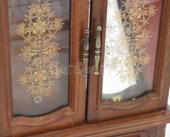 Vintage ékszeres szekrény, néhány pótlással, m: 40 cm