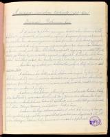 cca 1881 [Gyulai Pál]: A magyar irodalom története. 1807-1830. Sokszorosított jegyzet, az első 12 oldalon kézzel írt pótlással. Aranyozott gerincű félvászon-kötésben, kissé kopottas borítóval, helyenként kissé sérült, foltos lapokkal.