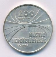 1975. 200Ft Ag "Magyar Tudományos Akadémia" emlékérme T:BU patina Adamo EM47