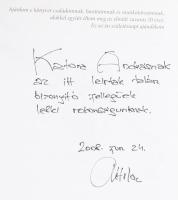 Nemes Attila: Fecsegések, firkák fehérben... DEDIKÁLT! Bp., 2008., Cirkuláció Bt. Kiadói kartonált p...