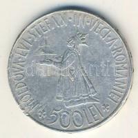 Románia 1941. 500L Ag "Besszarábia" T:3 ph