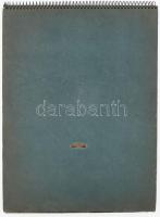 1940 Budapest, képes idegenforgalmi naptár, olasz nyelvű, kiadja Budapest Székesfőváros Idegenforgal...