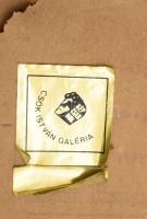 Török Endre (1926-1980): Duna. Színes linómetszet, papír, jelzett, számozott (100/3), üvegezett fake...