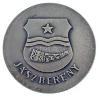 ~1970. "Jászberény" egyoldalas ezüstözött bronz emlékérem (70mm) T:XF