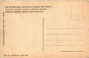 Die Bevölkerung von Jezierna huldigt dem Kaiser / IV. Károly király látogatása / Charles I of Austri...