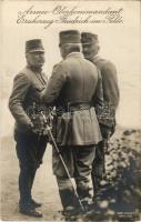 Armee-Oberkommandant Erzherzog Friedrich im Felde /  Frigyes főherceg, a hadsereg főparancsnoka / WWI K.u.k. military