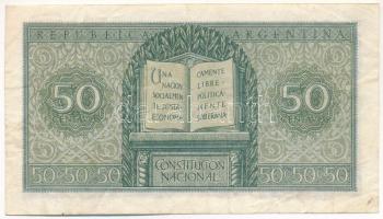 Argentína 1951-1952. 50c T:F
Argentina 1951-1952. 50 Centavos C:F
Krause P#261a.1