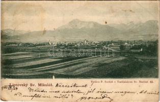 1900 Liptószentmiklós, Liptovsky Mikulás; látkép. Sochán P. kiadása / general view (fl)