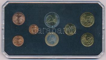 Görögország 2002-2003. 1c-2E (8xklf) forgalmi emlékérme összeállítás műanyag dísztokban T:UNC,AU Gre...