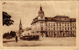 1945 Arad, Andrássy tér, autók / square, automobiles (fa)