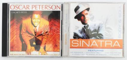 2 db zenei CD: Frank Sinatra - Body & Soul + Oscar Peterson - Oscar's Kicks, VG+