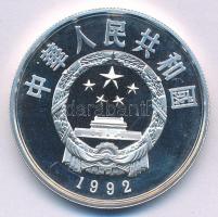 Kína 1992. 5Y Ag "Marco Polo" emlékérme kapszulában (14,96g) T:PP
China 1992. 5 Yuan Ag &...