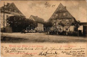 1899 (Vorläufer) Doubrava, Grün (Asch, Bühmen); H. Zöfel's Gasthaus / hotel and restaurant (fl)