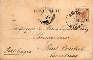 1899 (Vorläufer) Doubrava, Grün (Asch, Bühmen); H. Zöfel's Gasthaus / hotel and restaurant (fl)