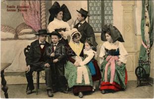 Famille Alsacienne, Costume National / Elzászi család / French folklore from Alsace