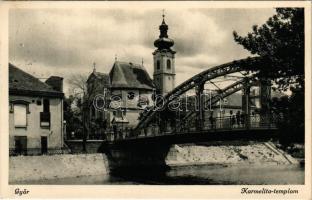 1943 Győr, Karmelita templom, híd