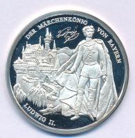 Németország DN "Ludwig II. der Märchenkönig von Bayern / 1806. Bayerische Könige 1918." Ag emlékérem kapszulában (8,37g/0.999) T:PP Germany ND "Ludwig II. der Märchenkönig von Bayern / 1806. Bayerische Könige 1918." Ag commemorative medallion in capsule (8,37g/0.999) C:PP