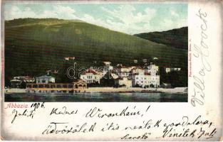 1906 Abbazia, Opatija; beach, seashore (EK)