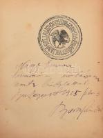 Boross Sándor: Árvaság. A költő, Boross Sándor (1891-1977) által Nagy Emma (1895-1957) költő részére...