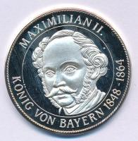 Németország DN "Maximilian II. König von Bayern 1848-1864. / 1806. Bayerische Könige 1918." Ag emlékérem kapszulában (14,74g/0.999) T:AU (eredetileg PP) patina Germany ND "Maximilian II. König von Bayern 1848-1864. / 1806. Bayerische Könige 1918." Ag commemorative medallion in capsule (14,74g/0.999) C:AU (originally PP) patina