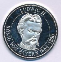 Németország DN "Ludwig II. König von Bayern 1864-1886. / 1806. Bayerische Könige 1918." Ag emlékérem kapszulában (14,74g/0.999) T:AU (eredetileg PP) patina Germany ND "Ludwig II. König von Bayern 1864-1886. / 1806. Bayerische Könige 1918." Ag commemorative medallion in capsule (14,74g/0.999) C:AU (originally PP) patina