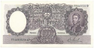 Argentína 1967-1969. 1000P T:VF apró folt Argentina 1967-1969. 1000 Pesos C:VF small spot Krause P#279