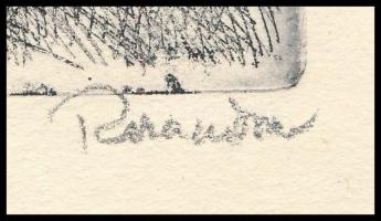 Rozanits Tibor (1931-): Münnich Ferenc. Rézkarc, papír. Jelzett, 29x20 cm