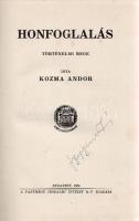 Kozma Andor: 
Honfoglalás. Történelmi rege.
Budapest, 1925. Pantheon Irodalmi Intézet Rt. (Globus ...