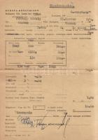 Szevak, Parujr: 
Esős szonáta. Versek. (Dedikált.) - A fordításkötet fordító szerződéseinek dokumen...