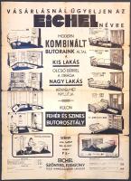 [Plakát] Az Eichel bútorkereskedés képes hirdetési plakátja. (1935 körül).
Budapest, [1935 körül.] ...