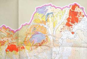 [Térkép.] Magyarország földtani térképe [1956]. Szerkesztette: a Magyar Állami Földtani Intézet, az ...