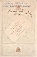[Fotó] György Aladár (1844-1906) pedagógiai író, statisztikus, közíró aláírt, dedikált portréja (189...