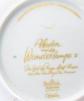 Rosenthal "Aladdin és a csodalámpa" sorozat, V. Tervező: Bjorn Wiinblad. Kézzel festett, j...
