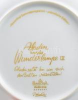 Rosenthal "Aladdin és a csodalámpa" sorozat, IX. Tervező: Bjorn Wiinblad. Kézzel festett, ...