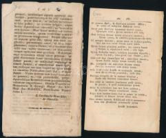 2 db vallási kisnyomtatvány: Sanctissimi Domini Nostri Pii divina pprovidentia Papae VII. litterae e...