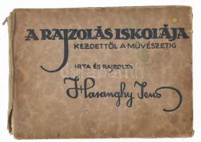 Haranghy Jenő: A rajzolás iskolája. Kezdettől a művészetig. Bp., [1943], Győző Andor, 248 p. Második, bővített kiadás. Képekkel illusztrált. Kiadói félvászon kötés, széteső borítóval és kötéssel, firkával.