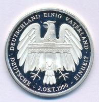 Németország DN "Einigkeit und Recht und Freiheit... - Wenderpunkte Deutscher Geschichte / Deutschland Einig Vaterland - Deutsche 3. Okt. 1990. Einheit" Ag emlékérem kapszulában (8,5g/0.999) T:PP Germany ND "Einigkeit und Recht und Freiheit... - Wenderpunkte Deutscher Geschichte / Deutschland Einig Vaterland - Deutsche 3. Okt. 1990. Einheit" Ag commemorative medallion in capsule (8,5g/0.999) C:PP