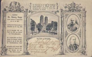 Wroclaw cathedral with the image of Pius X and prince-bishop Dr Georg Kopp (EK)