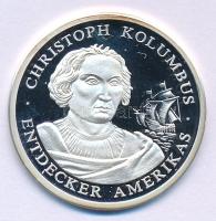 Németország DN "Christoph Kolumbus - Entdecker Amerikas / Eroberung der Weltmeere" jelzett Ag emlékérem kapszulában (8,53g/0.999) T:PP patina Germany ND "Christoph Kolumbus - Entdecker Amerikas / Eroberung der Weltmeere" marked Ag commemorative medallion in capsule (8,53g/0.999) C:PP patina