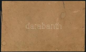 "Legfinomabb koczka-czukor" dekoratív karton tábla (dobozfedél?), kissé sérült, körbevágva...