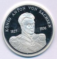 Németország DN "König Anton von Sachsen - 1827-1836 / Königreich Sachsen Seit 1806." jelzett Ag emlékérem kapszulában (19,68g/0.999) T:AU (eredetileg PP) Germany ND "König Anton von Sachsen - 1827-1836 / Königreich Sachsen Seit 1806." marked Ag commemorative medallion in capsule (19,68g/0.999) C:AU (originally PP)