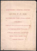 Vegyes kisnyomtatvány tétel, 3 db:

Munus Instituto Patro Reginae Dicatum Honoribus Unus Omnium La...