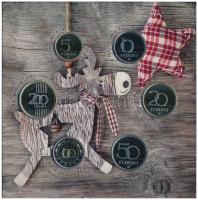 2022. 5Ft-200Ft (6xklf) "Boldog Karácsonyt" forgalmi sor dísztokban T:PP