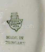 Zsolnay őz a gidájával. Jelzett, hibátlan, m: 17,5 cm