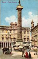 Roma, Rome; Piazza Colonna / square, market, column, automobile (small tear)