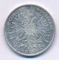 Ausztria 1913. 2K Ag "Ferenc József" T:XF,VF Austria 1913. 2 Corona Ag "Franz Joseph&...