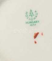 Hollóházi fekete-fehér retró design kávés, mokkás készlet. Hatszemélyes (kiöntő, tejszínkiöntő, 6 db...