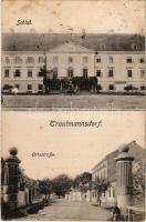 1921 Trautmannsdorf an der Leitha, Schloss, Ortstraße / castle, street view (fl)